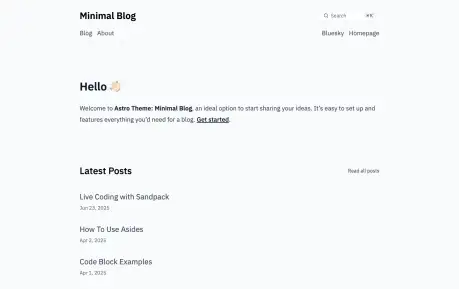 Minimal Blog
